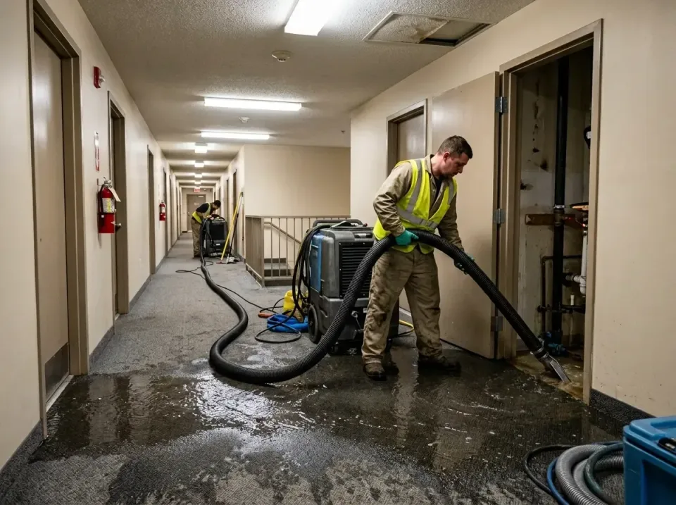 multi-unit-apartment-hallway-f-005 — frequently asked questions, Emergency Burst Pipe Water Extraction & Removal in Rolesvil…